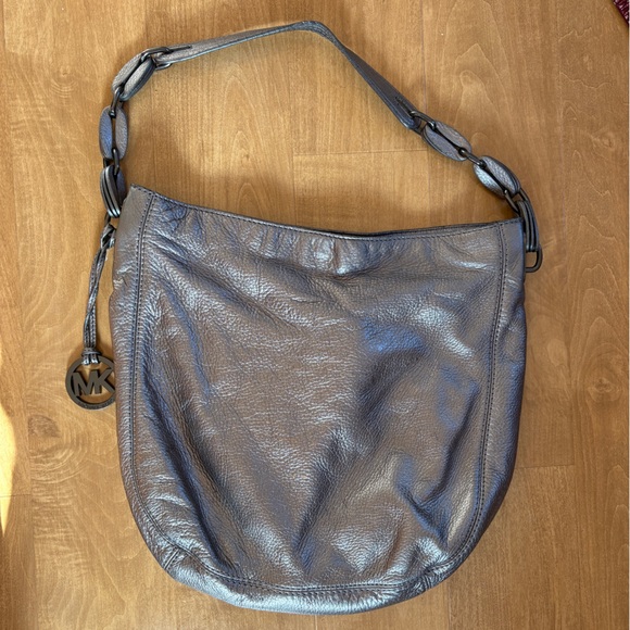 Michael Kors Metallic Gray Bag - Picture 2 of 4